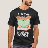 I read banned books nerd fox T-Shirt (Vorderseite)