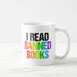 I Read Banned Books Rainbow Kaffeetasse
