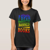 I Read Banned Books Reading Library 1 T-Shirt (Vorderseite)