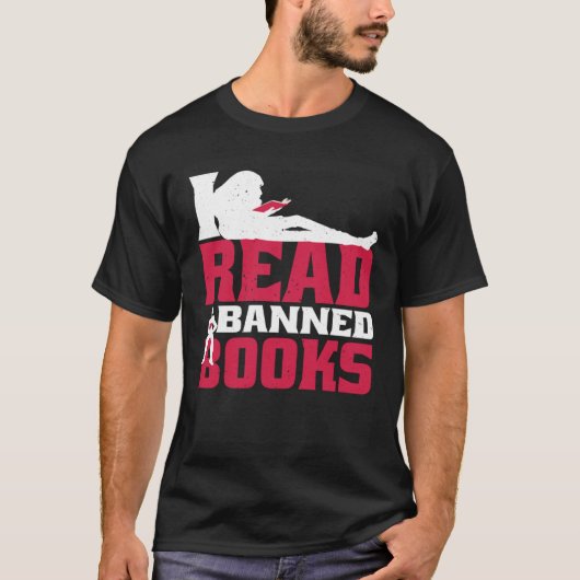 I Read Banned Books T-Shirt (Vorderseite)