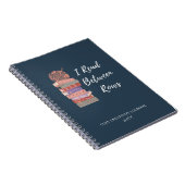 I Read Between Rows Crochet Knitting Book Lover Notizblock (Rechte Seite)