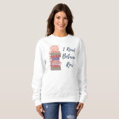 I Read Between Rows Crochet Knitting Book Lover Sweatshirt (Vorne ganz)