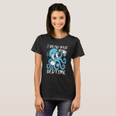 I Read Past My Bedtime Octopus Books T-Shirt (Vorne ganz)