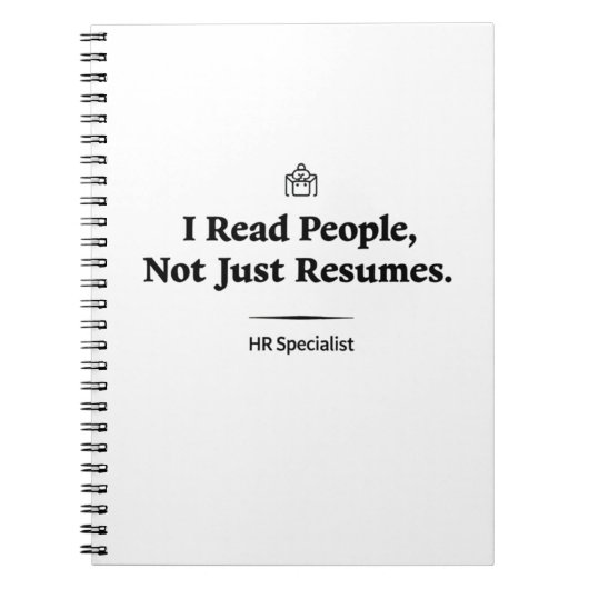 I Read People, Not Just Resumes – HR Specialist Notizblock (Vorderseite)