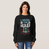 I Read The Rules Board Dice Chess Board Gaming Boa Sweatshirt (Vorne ganz)