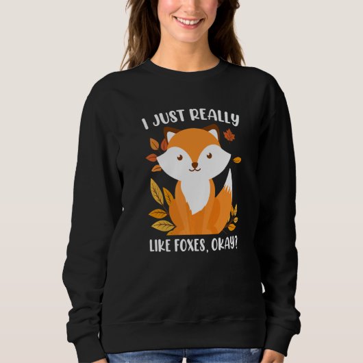I really like foxes fox children  1 sweatshirt (Vorderseite)