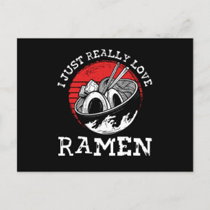 I really love ramen postkarte