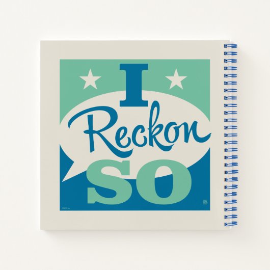 I Reckon So Notizblock (Rückseite)