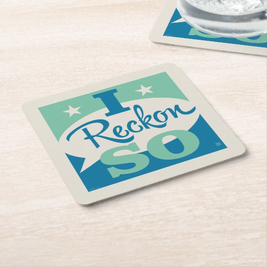 I Reckon So Rechteckiger Pappuntersetzer (angewinkelt)