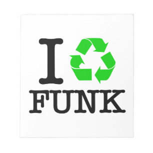 I Recycle Funk Notizblock