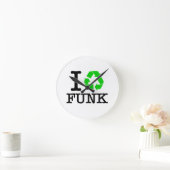 I Recycle Funk Runde Wanduhr (Zuhause)