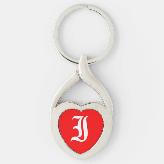 "I" Red Heart Schlüsselanhänger (Vorderseite)