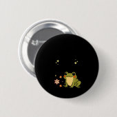 I Refuse To Lose My Whimsy – Cute Frog Quote Funny Button (Vorne & Hinten)