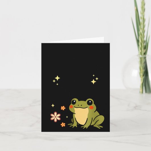 I Refuse To Lose My Whimsy – Cute Frog Quote Funny Karte (Vorderseite)