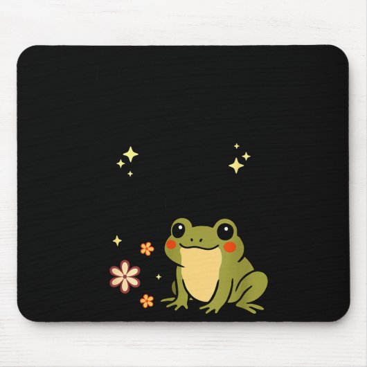 I Refuse To Lose My Whimsy – Cute Frog Quote Funny Mousepad (Vorne)