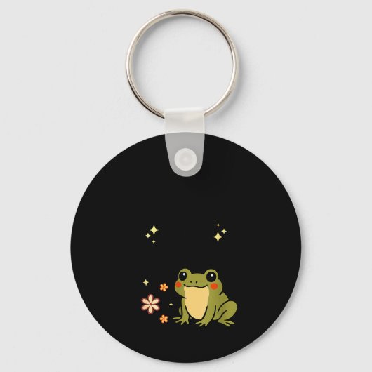 I Refuse To Lose My Whimsy – Cute Frog Quote Funny Schlüsselanhänger (Vorderseite)