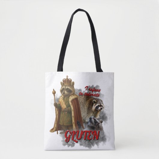 I Refuse To Tolerate Gluten funny meme bag Tasche (Vorderseite)