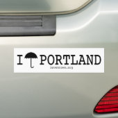 I Regenschirm Portland Autoaufkleber (Auf Auto)