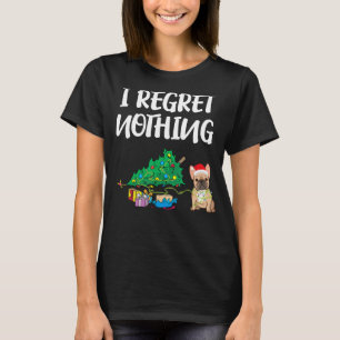 I Regret Nothing Frenchie Funny Christmas France B T-Shirt