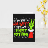 I Regret Nothing Funny Christmas Karte (Gelbe Blume)