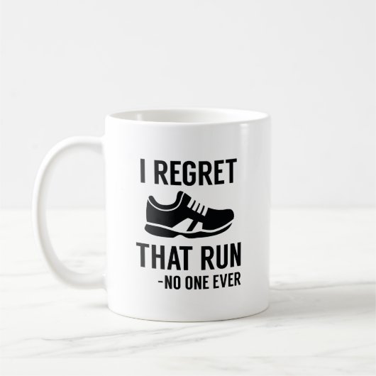 I Regret That Run Kaffeetasse (Links)