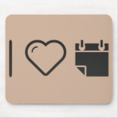 I reißen Liebe Kalender auseinander Mousepad (Vorne)