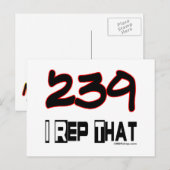 I Rep. 239 Area Code Postkarte (Vorne/Hinten)