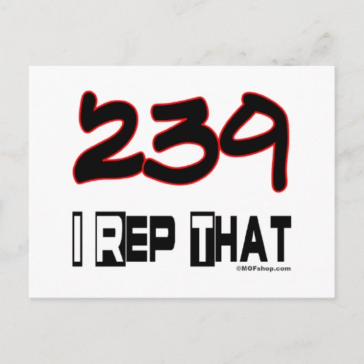 I Rep. 239 Area Code Postkarte (Vorderseite)