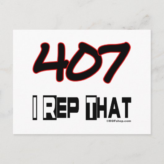 I Rep. 407 Area Code Postkarte (Vorderseite)