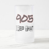 I Repräsentant der Postleitzahl 905 Mattglas Bierglas (Mittel)