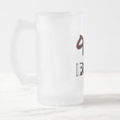 I Repräsentant der Postleitzahl 905 Mattglas Bierglas (Links)