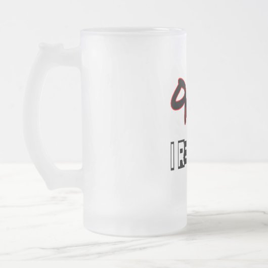 I Repräsentant der Postleitzahl 905 Mattglas Bierglas (Links)