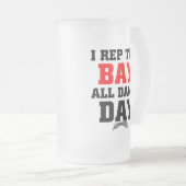 I Repräsentant die Bucht Mattglas Bierglas (VorderseiteRechts)