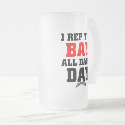 I Repräsentant die Bucht Mattglas Bierglas (VorderseiteRechts)