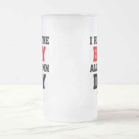 I Repräsentant die Bucht Mattglas Bierglas (Mittel)