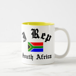 I Repräsentant Südafrika Zweifarbige Tasse