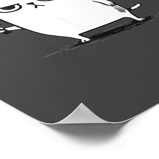 I Require Snacks Angry Cat Funny Meme  Poster (Ecke)