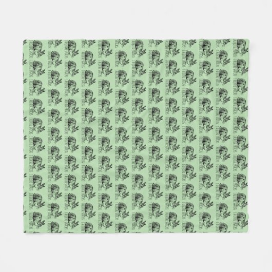 I Require Snacks Cute Bunny Rabbit Fleecedecke (Vorderseite (Horizontal))