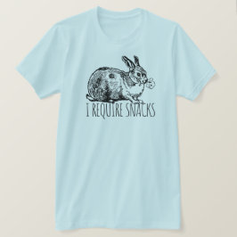 I Require Snacks Cute Bunny Rabbit T-Shirt