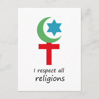 i respektieren alle religions.png postkarte