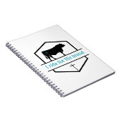 I ride for His brand notebook Notizblock (Rechte Seite)