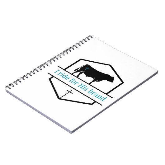 I ride for His brand notebook Notizblock (Linke Seite)