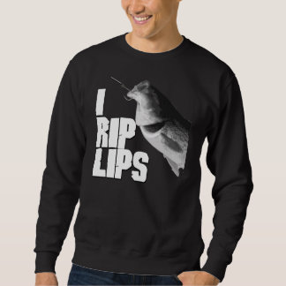 I RIP-LIPPENCrew-Hals DUNKELHEIT Sweatshirt