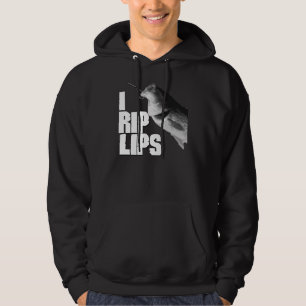 I RIP-LIPPENHodded Sweatshirt DUNKELHEIT