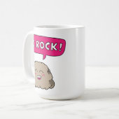 I Rock Niedlich Rock Pun Spaß Tasse (Vorderseite Links)