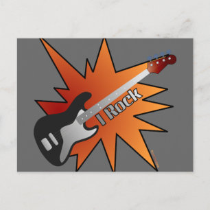 I Rock Postcard Postkarte