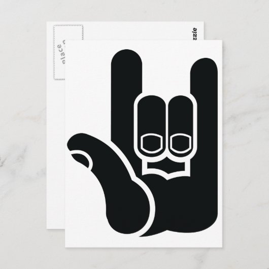 I Rock Postkarte (Vorne/Hinten)