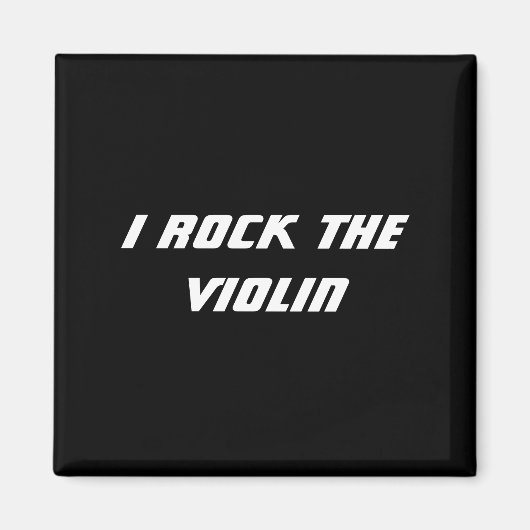 I Rock the Violin Magnet (Vorne)