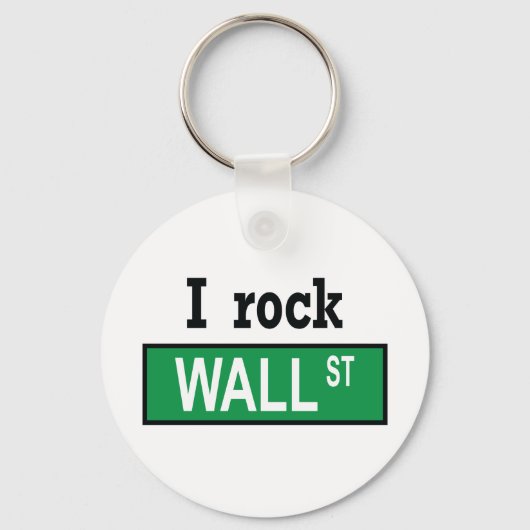 I rock Wall Street - Schlüsselanhänger (Vorderseite)