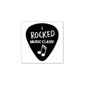 I Rocked Music Class Briefmarke Gummistempel (Prägung)
